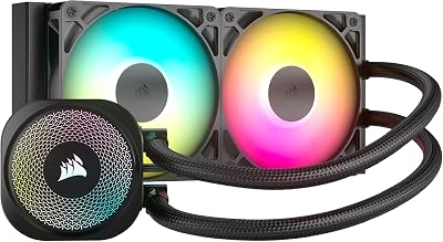 NAUTILUS 240 RS ARGB Refrigeración Líquida de CPU – 240mm AIO – Conexión Directa a la Placa Base – Intel LGA 1851/1700, AMD AM5/AM4 – 2x RS120 ARGB Ventiladores Incluidos – Negro