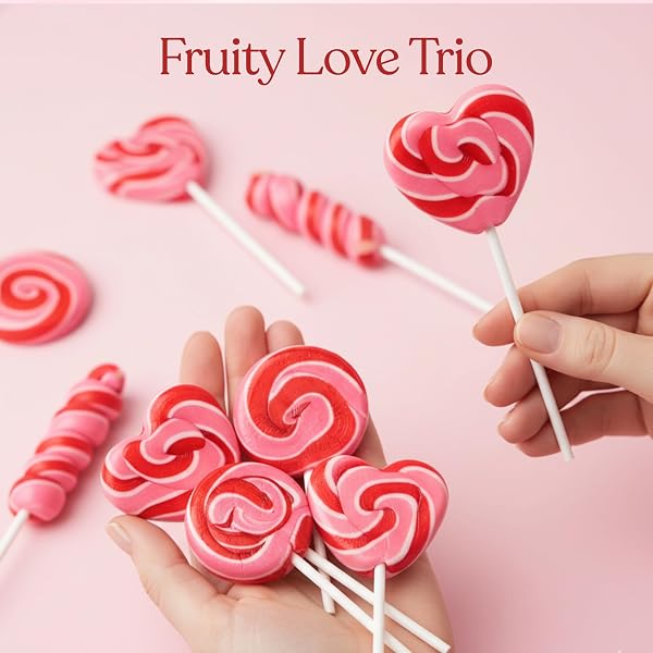 30 PACK VALENTINES DAY LOLLIPOPS – INDIVIDUALLY WRAPPED HEART, SWIRL, TWIST SUCKERS – STRAWBERRY, RASPBERRY, TUTTI FRUTTI DELICIOUS FLAVORS – BULK LOVE SUCKERS GREAT USE, FOR KIDS PARTY FAVOR, CLASSROOMS PARTYS, GOODIE BAGS