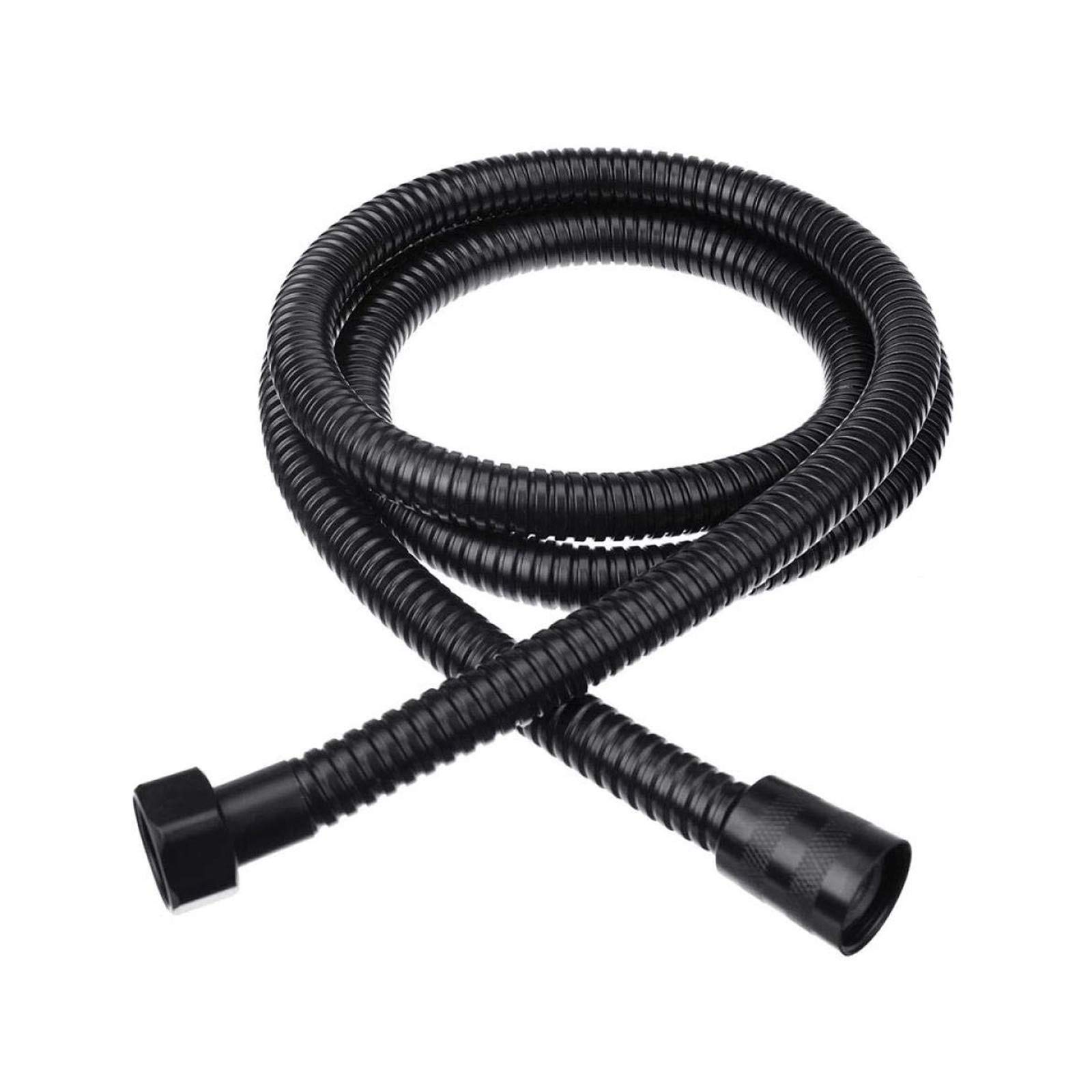 BANGSUN Shower Hose Shower Pipe 2.0M Bathroom Handheld Showerhead Water Pipe Steel Matt Black