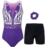 JOYSTREAM Gymnastics Leotards for Girls, Adult, Child With Shorts Activewear