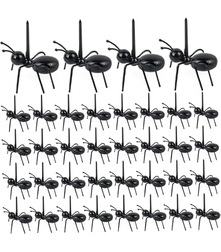 Cure-dents Décoratifs Fourmis – Lot De 60, Réutilisables – Pour Apéro, Dessert, Fête, Mariage, Anniversaire - 3