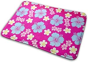 Alfombra de cocina de espuma de memoria, fiesta hawaiana Estampado de