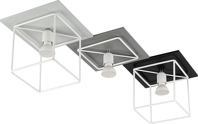 Modern Flush Ceiling Light B72 Cm Modern Art Black Gu10