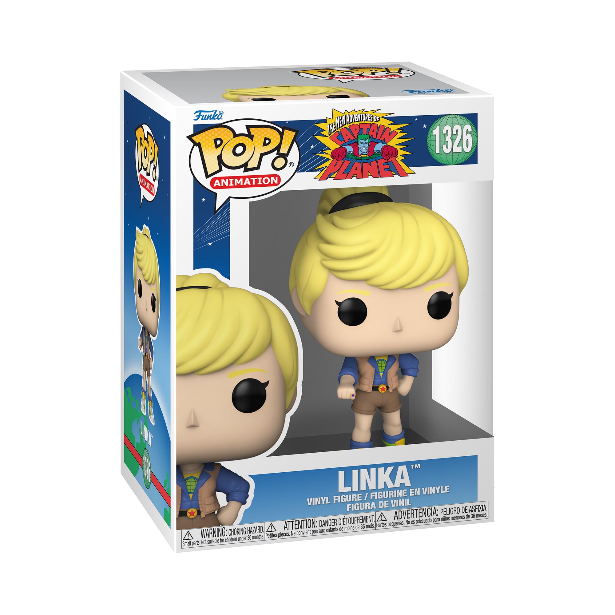 Funko POP! Animation: Captain Planet - Linka - Captain Planet and the Planeteers - Collectable Vinyl Figure - Gift Idea - Official Merchandise - Toys for Kids & Adults - TV Fans