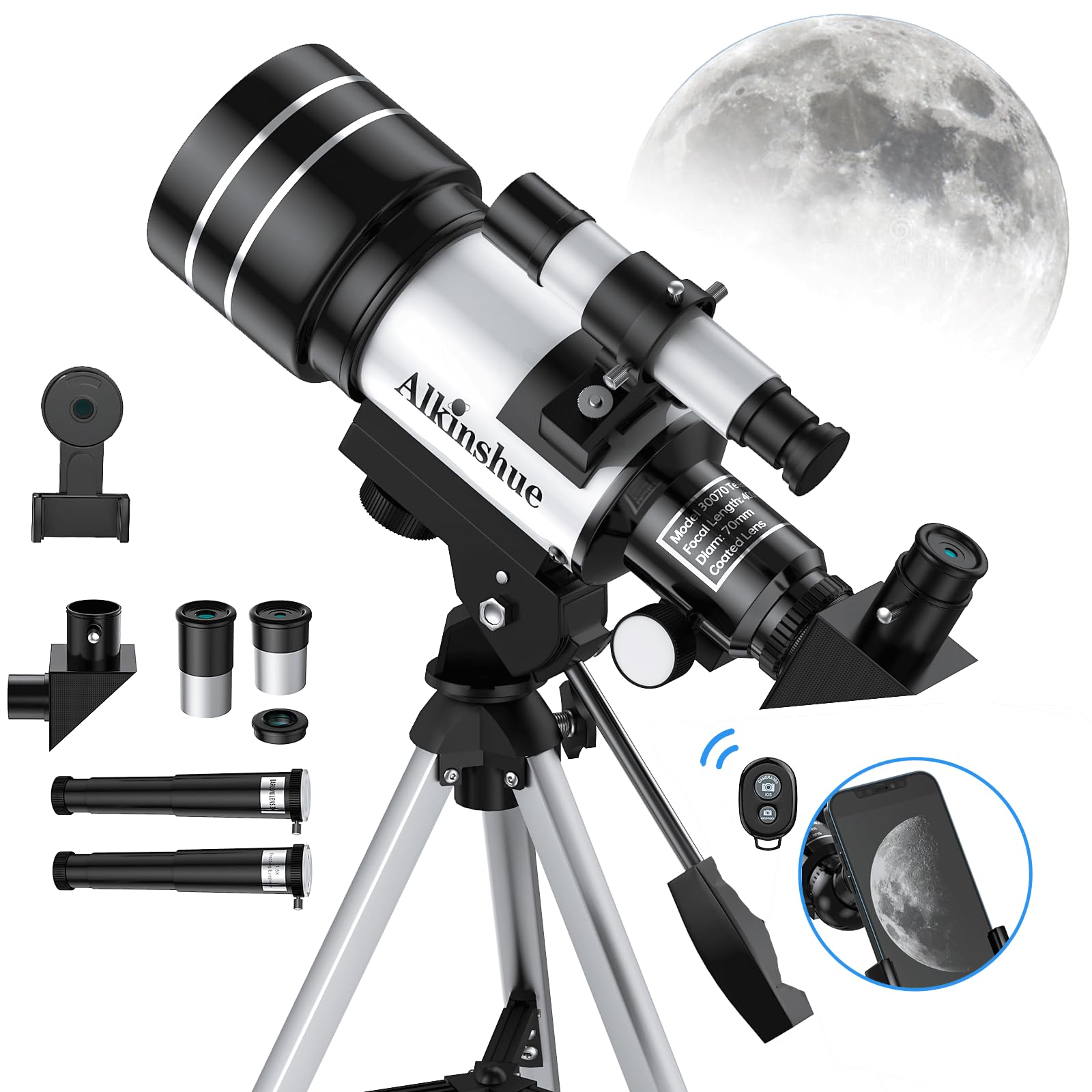 Telescope 70mm Aperture 300mm - RefractorTelescope