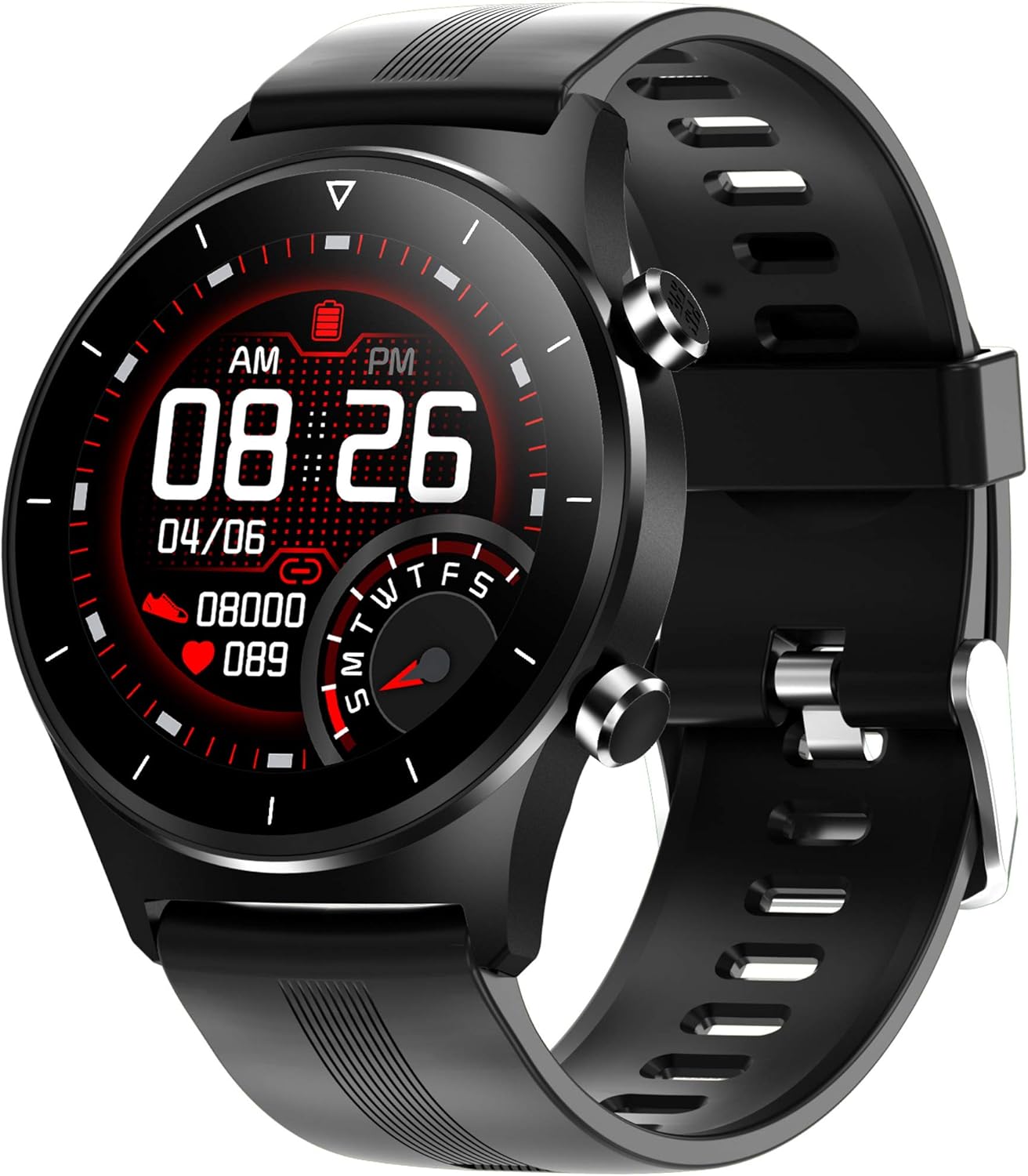 Smartwatch Herren Sport Fitnessuhr Touchscreen Pulsuhr Fitness Tracker mit Schlafanalyse Damen