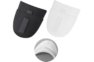 Oruola 2 Pairs Shoulder Pads for Womens Clothing,Set-in Shoulder Pads,1.5cm Breathable Shoulder Pads for Women Men Sloping High Low Shoulders Blazer Suit T-Shirt (Black+White)