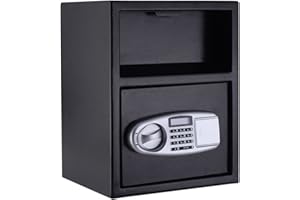 Giantex Digital Safe Box Depository Drop Deposit Front Load Cash Vault Lock Home Jewelry
