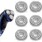 6 Pack SH30 Replacement Head Compatible with Philips Norelco Series 3000/2000/1000,New Upgraded SH30 Replacement Double blade
