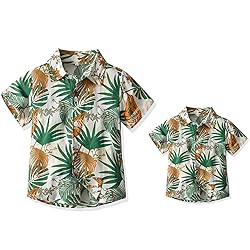 Yoolhamy Father and Son Matching Hawaiian Shirt