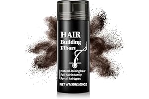 CAHIUYOA Hair Building Fibers for Men & Women Hair Fibers for Thinning hair Instantly Thicker Natural Texture hair Powder - 02 Dark Brown