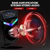 Pyle Portable Bluetooth Karaoke Machine 1200W Speaker System 38cm Subwoofer view 2