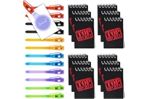 HEROFIBER 12 Invisible Ink Pen with UV Light and 12 Top Secret Notebook Set.Party Favors for Kids 8-12,Escape Room Party Favors,Birthday Christmas Gift for kids,Goodie Bag Stuffers for Kids 8-12,Spy Party favor