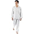 Fruit of the Loom mens Long Sleeve Broadcloth Pajama Set