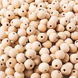 Pubiao 100pcs 12mm Natural Wooden Beads 3mm Hole Unfinished Craft Loose Beads view 5