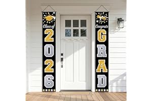 Graduation Decorations 2026, Grad Decorations Class Of 2026 Graduation Banner, Congratulations Door Banner Congrats Grad Hang