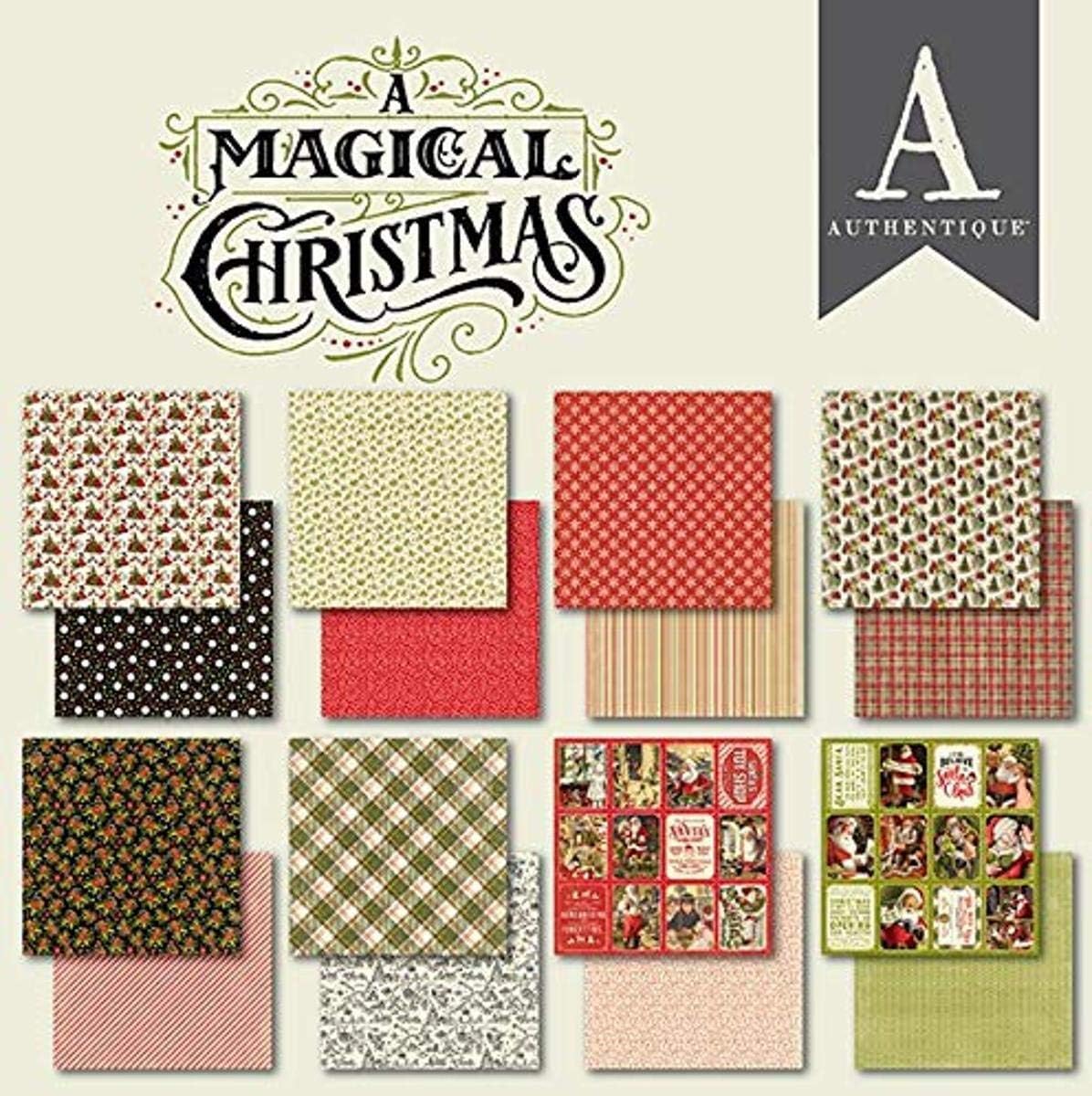 Amazon Com Authentique Paper Llc Cmas Paper 6x6 Pad A Magical Christmas