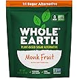 WHOLE EARTH Monk Fruit Sweetener with Erythritol, Plant-Based Sugar Alternative, 4LBS