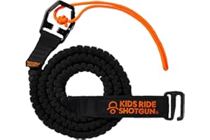 Kids Ride Shotgun - MTB Tow Rope - Quick Fit Tow Rope - Child Bike Stretch Bungee Cord Pull Behind Attachment | Compatible with All Mountain Bikes | Safe to Tow Adults and Kids | Load Rating 500lb