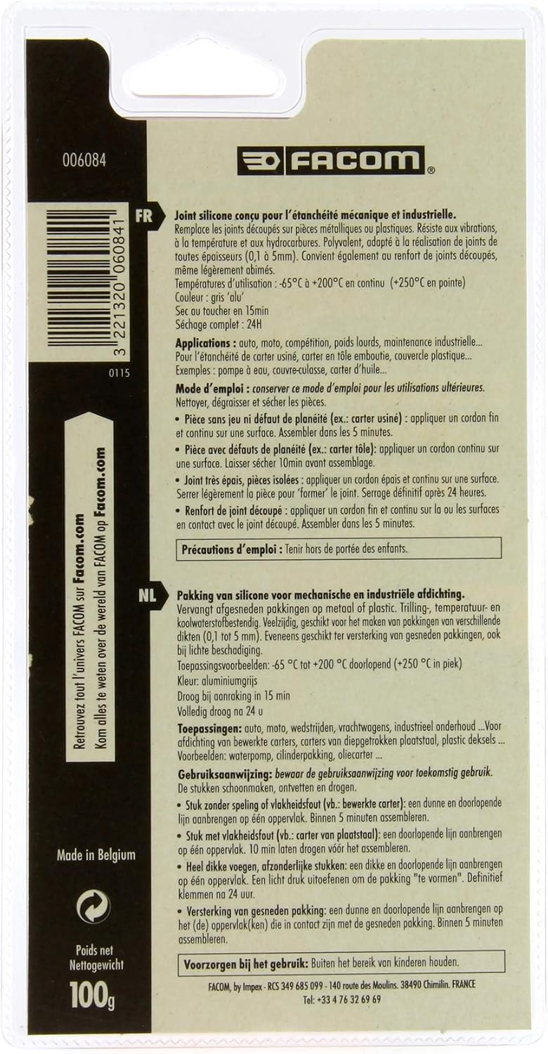 Facom 006084 Silicone Joint 100 g, Multicolored - Image 5