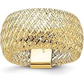 Diamond2Deal 14k Yellow Gold Stretch Ring