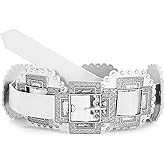 TRIWORKS Women Western Concho Leather Belt Cowgirl Boho Belt Chunky for Dresses Concert Festival