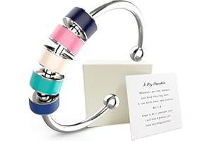 EACHSTYLE 925 Silver Rings, Inspirational Gift for Her, Fidget Ring, Self Love Ring, Anxiety Ring, Wave Ring, Mom Ring, Daughter Ring, Fidget Rings, Birthday Gifts for Women Girls