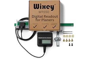 WR550 Wixey Digital Readout with Remote LCD Display - Precision Thickness 12'' Height Measuring Calipers for Planer, Drum Sander, & Wide Belt Sander - 0.002" Accurate Digital Callipers for Measuring