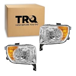 TRQ 2 Piece Headlight Assembly Set Driver