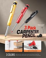 Nicpro 18 Pack Carpenter Pencil Set with Sharpener and Refills 60 Pieces view 4