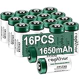 rapthor CR123A 16pack Lithium Batteries 1650mAh