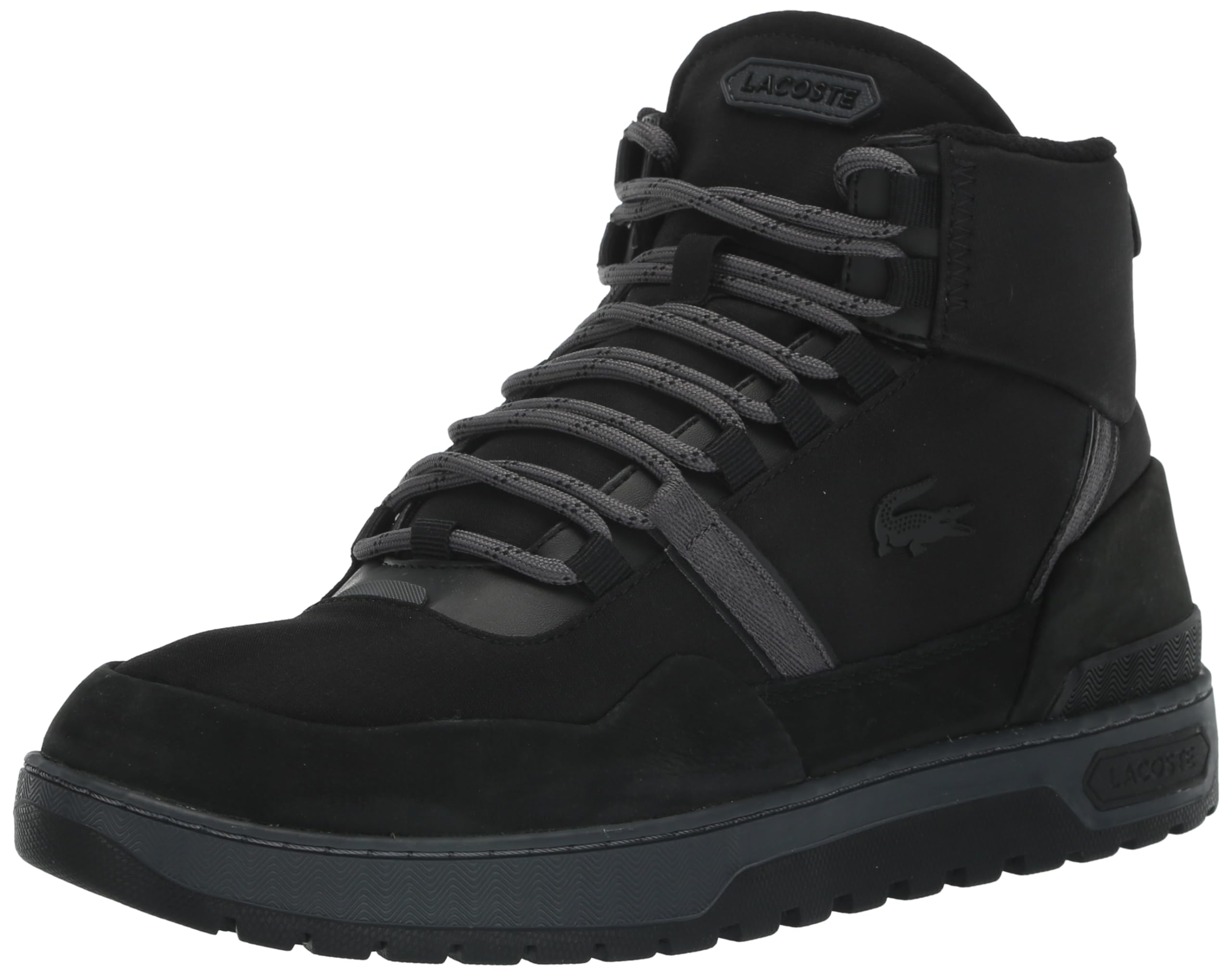 Lacoste Mens T-Clip Sneaker, Winter Black Mid, 11 Image