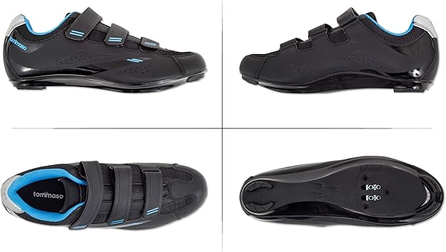 tommaso pista women's road bike cycling spin shoe dual cleat compatibility