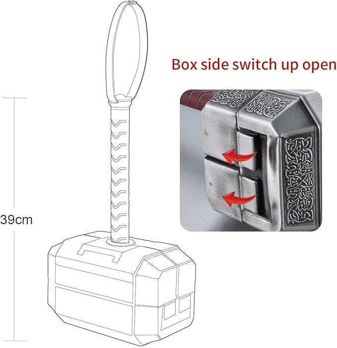 Thor Marvel - Martillo de Asgardian Mjolnir (44 piezas): Amazon.es: Hogar