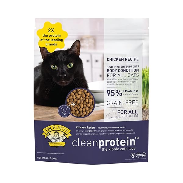 DR. ELSEY’S CLEANPROTEIN CHICKEN CAT KIBBLE 6.6 LB....