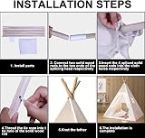 Trafagala Kids Teepee Play Tent 120x120cm 130cm High Indoor Outdoor view 4