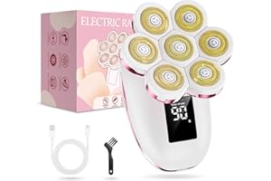 BIGORQ Electric Razors for Women,7D Gifts for Women,Cordless Electric Shaver with Detachable Head Wet/Dry Facial Hair Remover for Legs Painless Water Resistant (Pink)