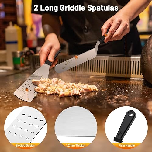 Blackstone Griddle Accessories Kit,14pcs Flat Top Grill