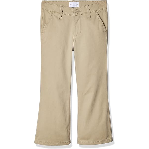 Legging bootcut uni, taille élastiquée, kaki