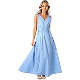 Petal & Pup Womens Lainey Tie Maxi Dress