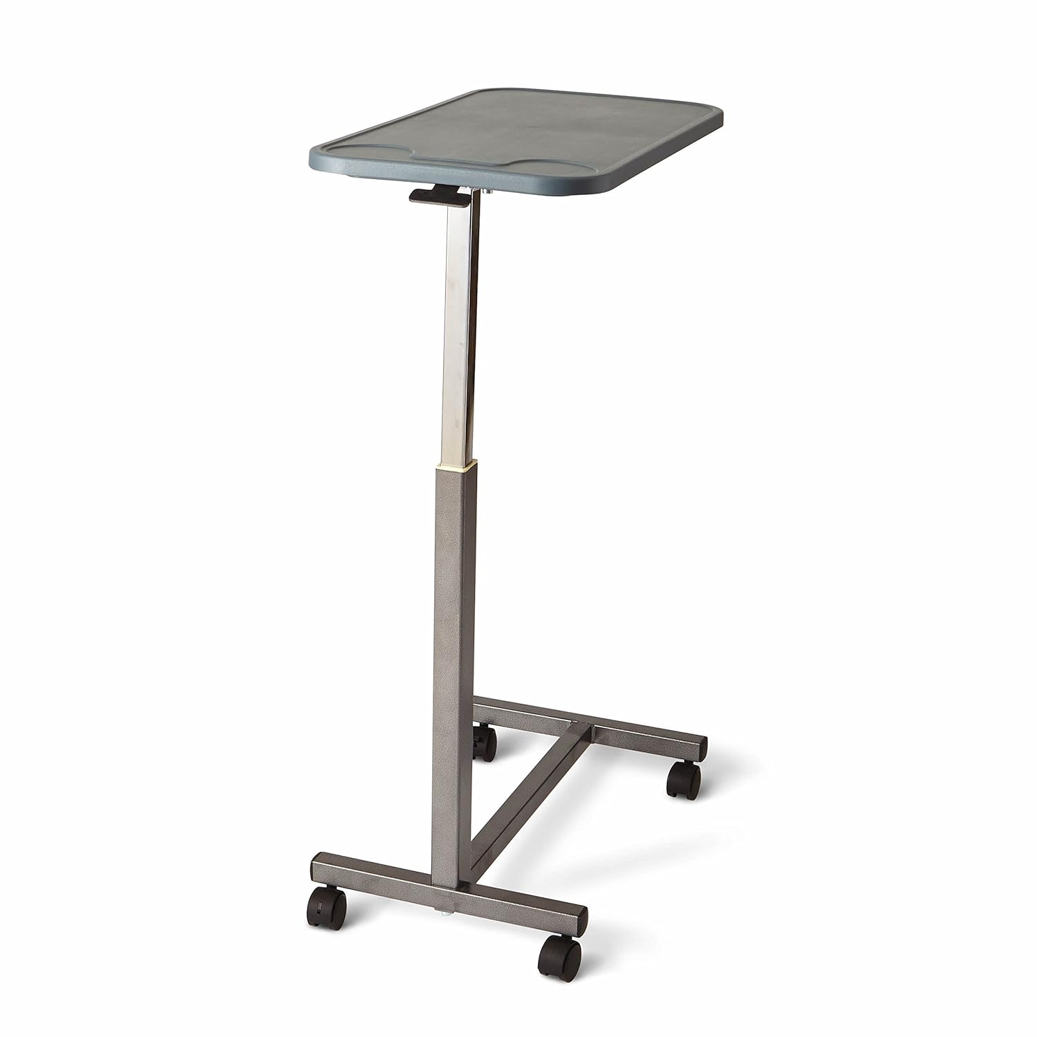 Medline - n Adjustable Overbed Bedside Table with Wheels, Great for Hospital Use or At Home as Bed Tray, Composite Table Top: Industrial & Scientific