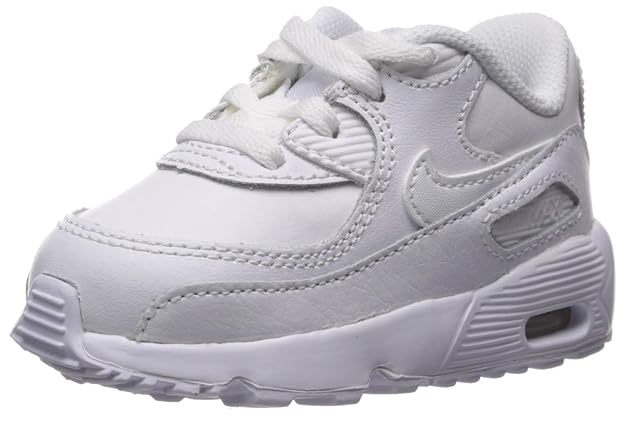 Nike Unisex-Kinder Boys Air Max 90 Leather (Td) Traillaufschuhe