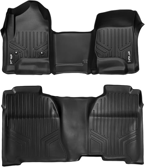 Amazon Com Maxliner Floor Mats 2 Row Liner Set Black For Crew Cab