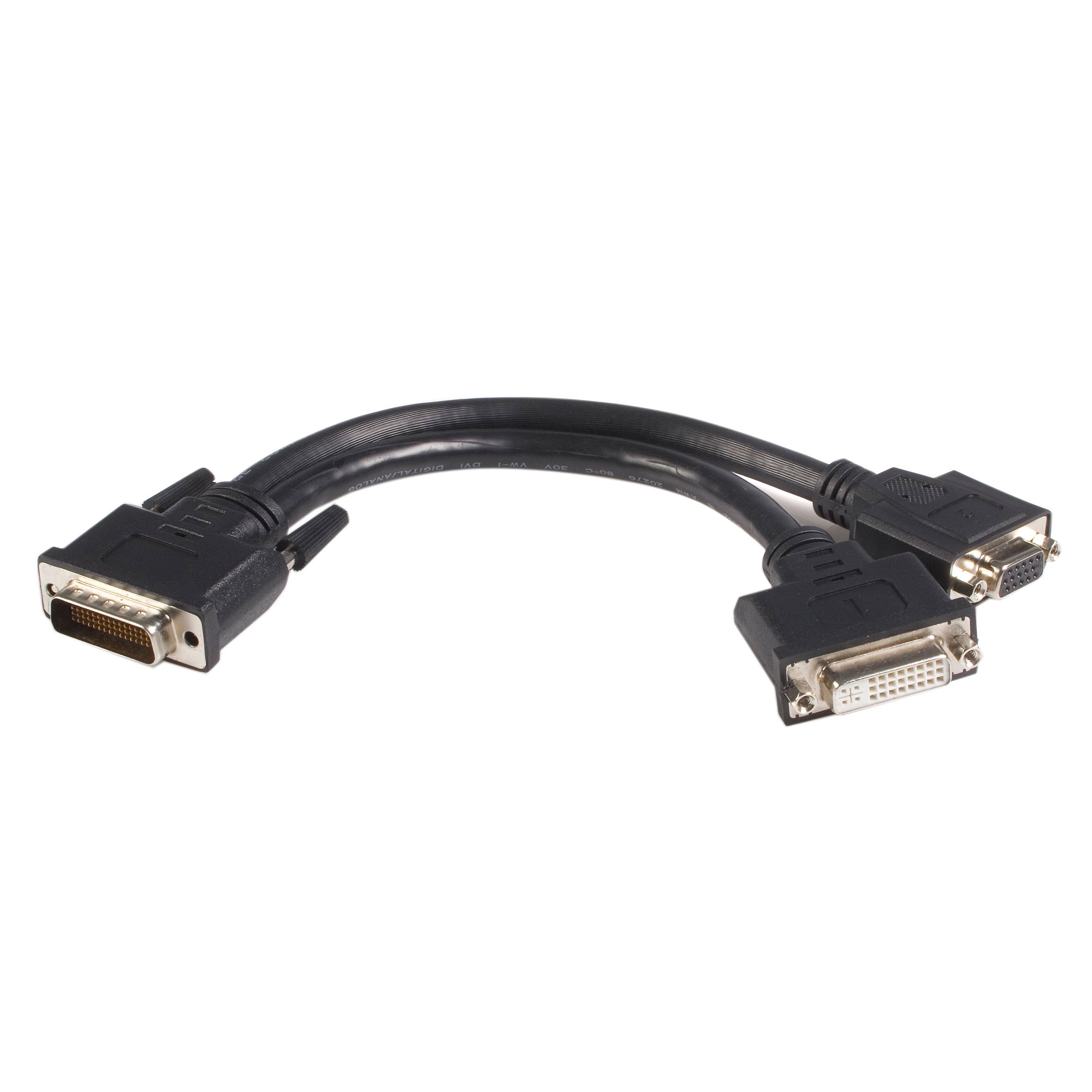 StarTech.com DMS 59 Splitter Cable - 8in - DMS 59 to 1 x DVI / 1 x VGA - Y Cable - DMS 59 to VGA - Monitor Splitter Cable - DMS 59 Cable (DMSDVIVGA1) — image 1