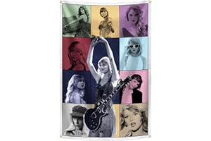 ChicRosa OLgyN Music Album Tapestry SuperStar Singer 2x3 Ft Tapestry With Four Brass Grommets For Indoor And Outdoor University Dormitories, Bars, Music Parties (red)