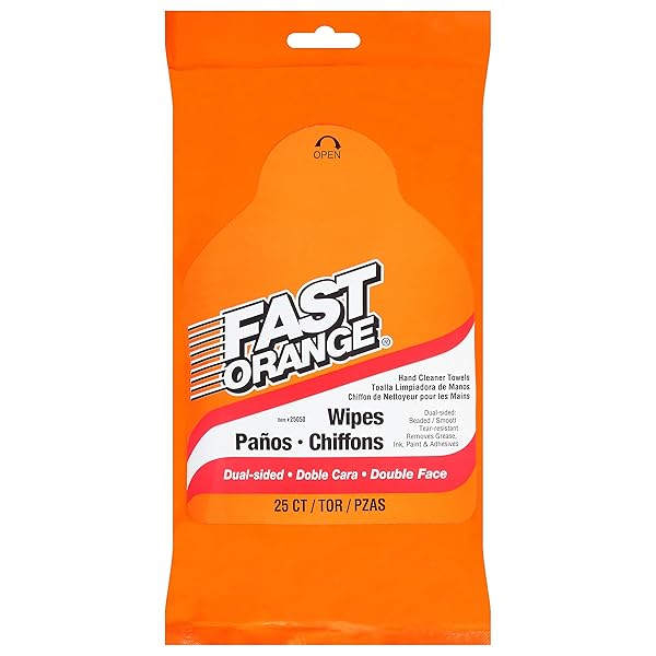 FAST ORANGE 25050 HAND CLEANER WIPES, MECHANIC WIPES...