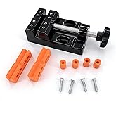 BUYSK Mini Bench Vice Clamp Mini Flat Clamp Opening Parallel Table Vise | Mini Vise, Small Vice, Drill Press Vise, Watch Repairing, Sculpture Craft Jewelry DIY Carving Tool