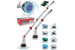ZORDIN Electric Spin Scrubber for Milwaukee(Battery NOT Included),1200RPM Spin Brush for Cleaning,27-50inch Extendable Handle,8 Replaceable Brush Head,Cordless Power Sipn Scrubber for Bathroom/Tub/Tile/Floor