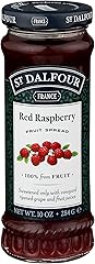 St. Dalfour Red Raspberry Fruit Spread - 10oz - 100% from Fruit, No Artificial Ingredients, Non-GMO, No Cane Sugars, All Natu