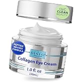 Dr. Denese SkinScience Firming Facial Collagen Eye Cream 1oz | Hydrating Under Eye Treatment with Hyaluronic Acid, Peptides &amp; Ceramides for Puffiness, Dark Circles, Fine Lines